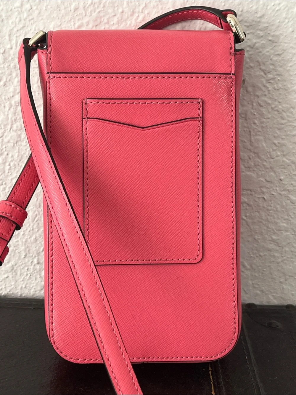 kate spade hot pink leather crossbody phone pouch